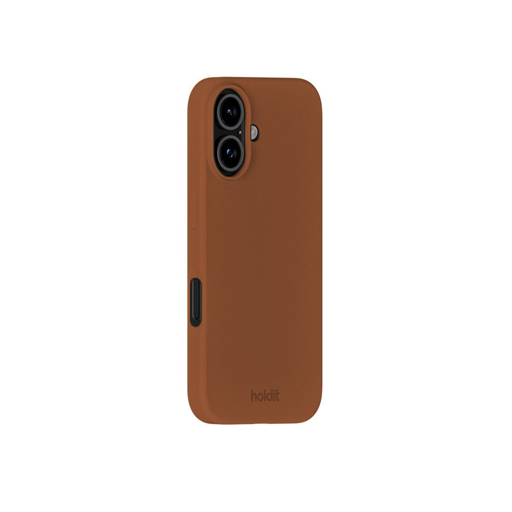 Holdit iPhone 16 Soft Touch Silikone Case - Almond Brown