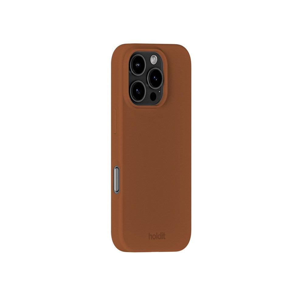 Holdit iPhone 16 Pro Soft Touch Silikone Case - Almond Brown