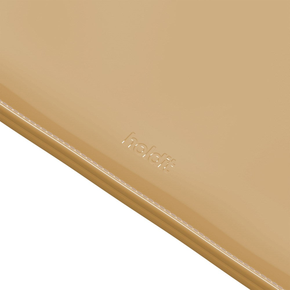 Holdit Patent Leather Sleeve for MacBook / Laptop 14" (34.2 x 24.2cm) - Beige