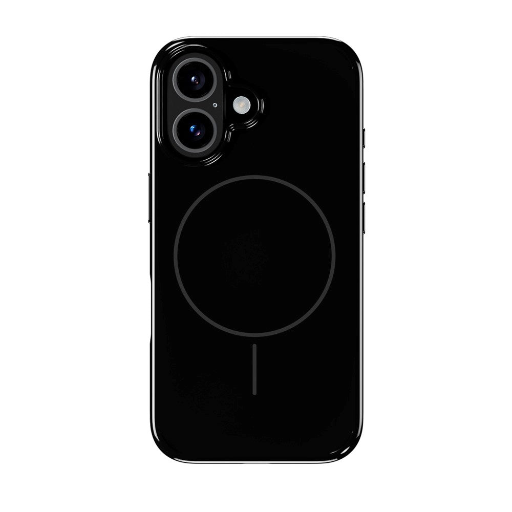 Holdit iPhone 16 Mono Case - MagSafe Compatible - Black / Gray