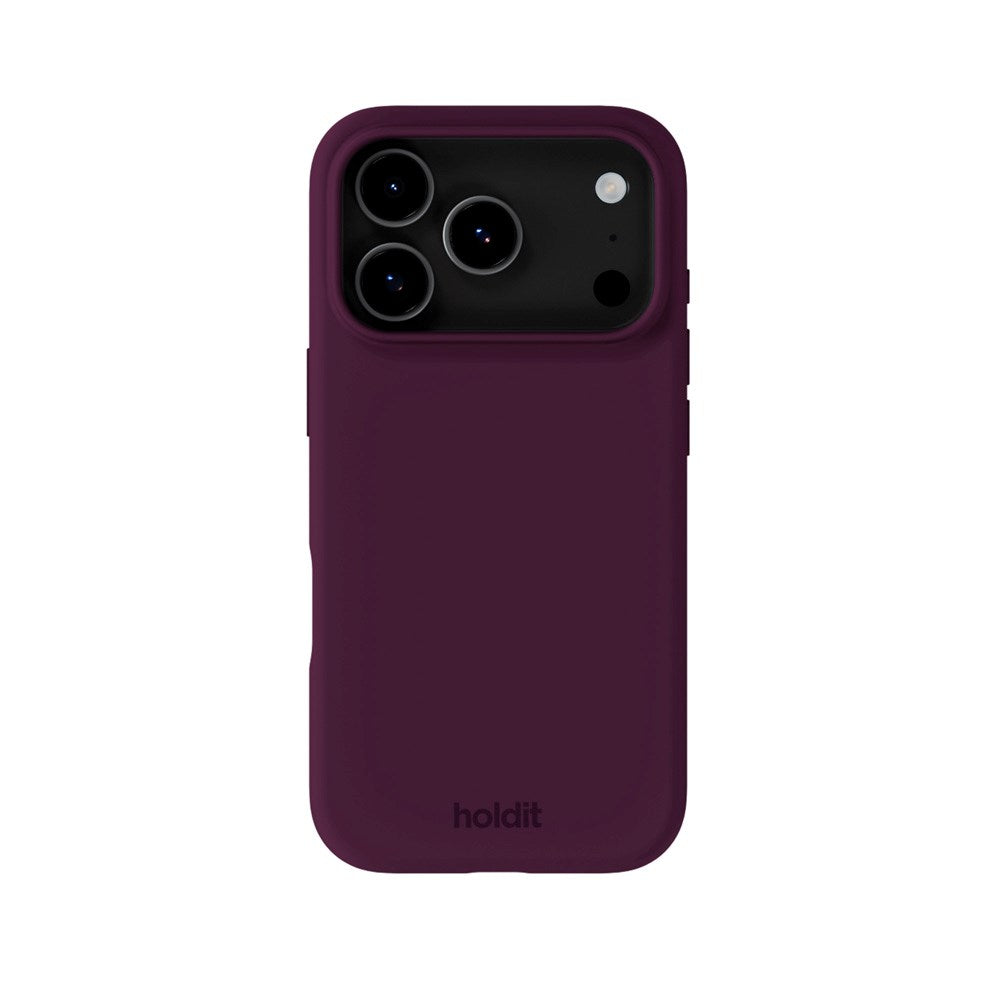 Holdit iPhone 17 Pro Soft Touch Silicone Case - Deep Plum