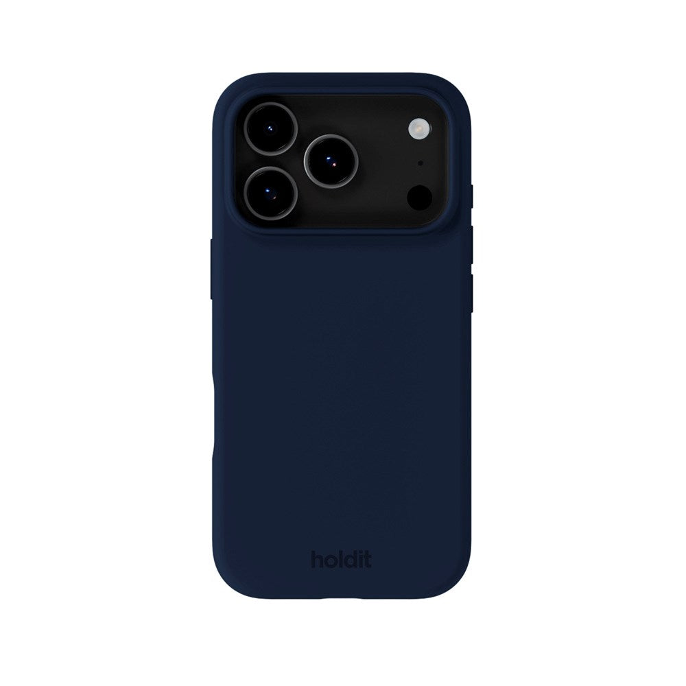 Holdit iPhone 17 Pro Soft Touch Silicone Case - Midnight Blue