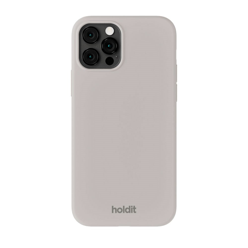 iPhone 12 / 12 Pro Holdit Soft Touch Silicone Case - Wool Gray