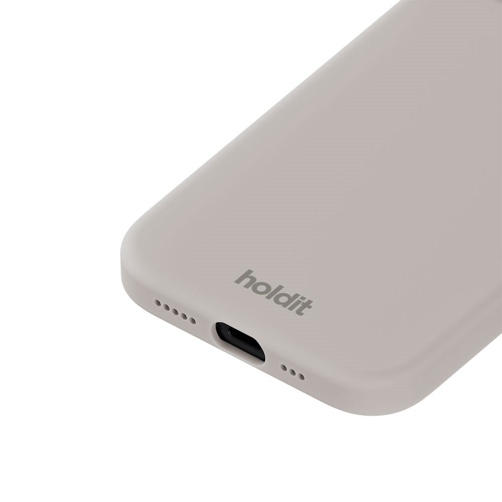 iPhone 14 / 13 Holdit Soft Touch Silicone Case - Wool Gray