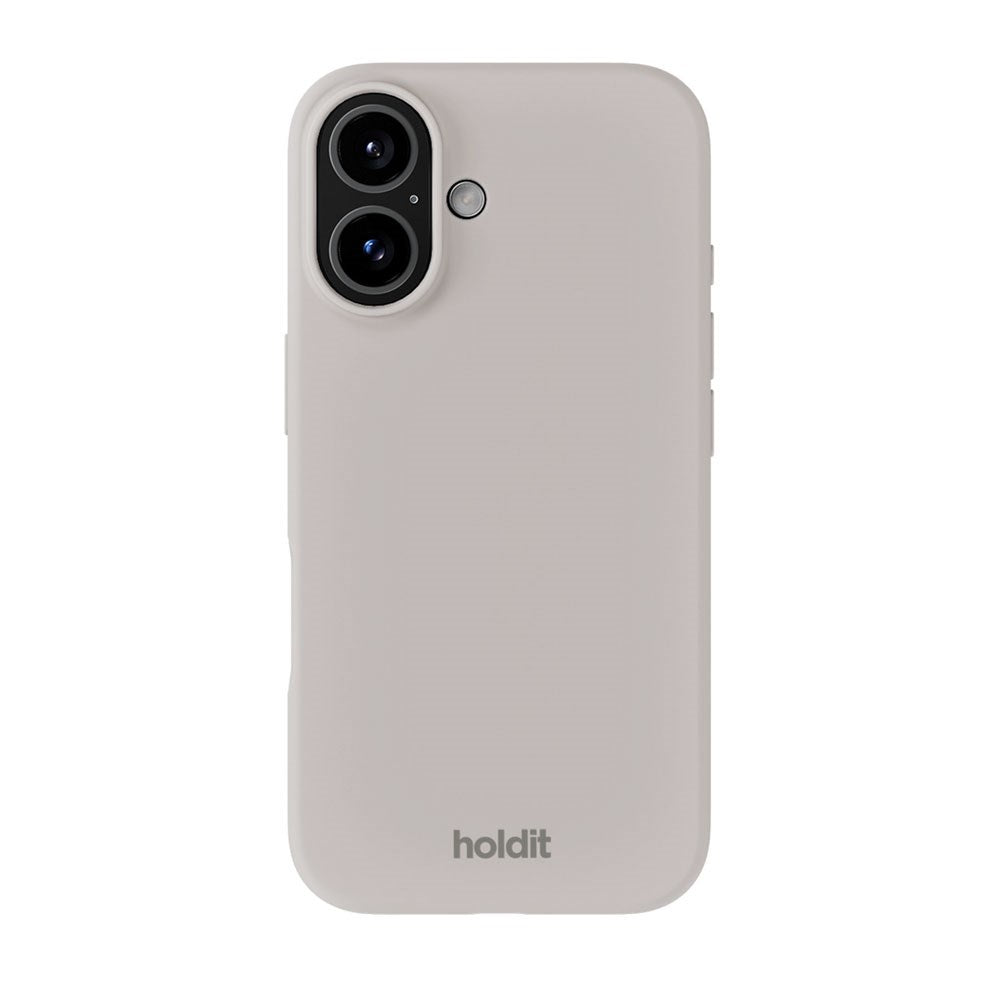 iPhone 16 Holdit Soft Touch Silicone Case - Wool Gray