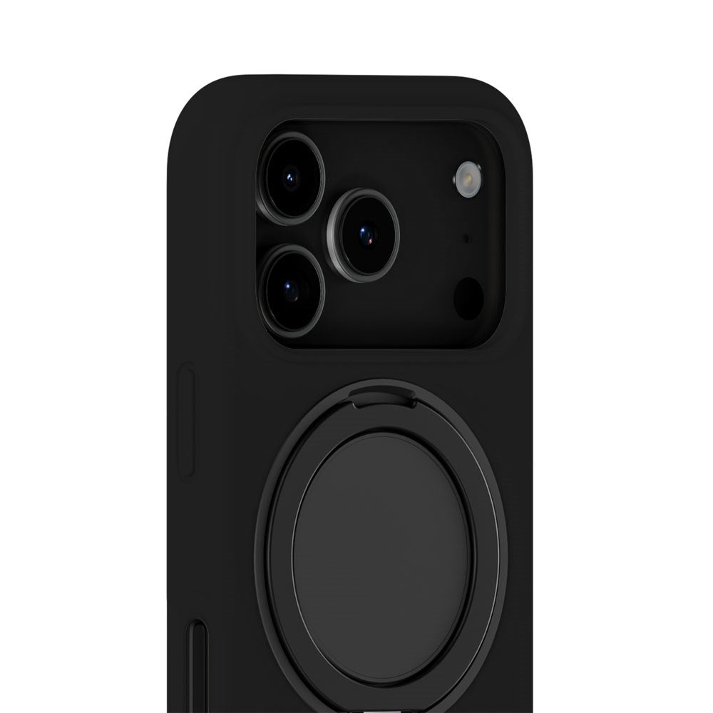 iPhone 18 Pro / 17 Pro Holdit Silicone Stand Case - Black