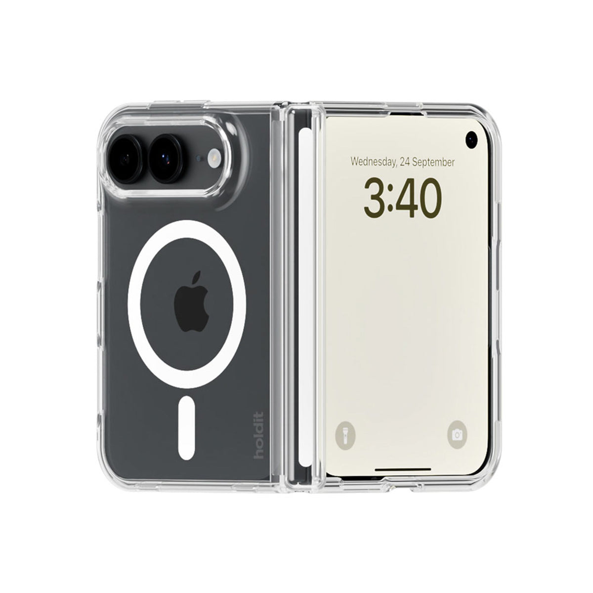 iPhone Duo Holdit Transparent Case - MagSafe Compatible - Transparent