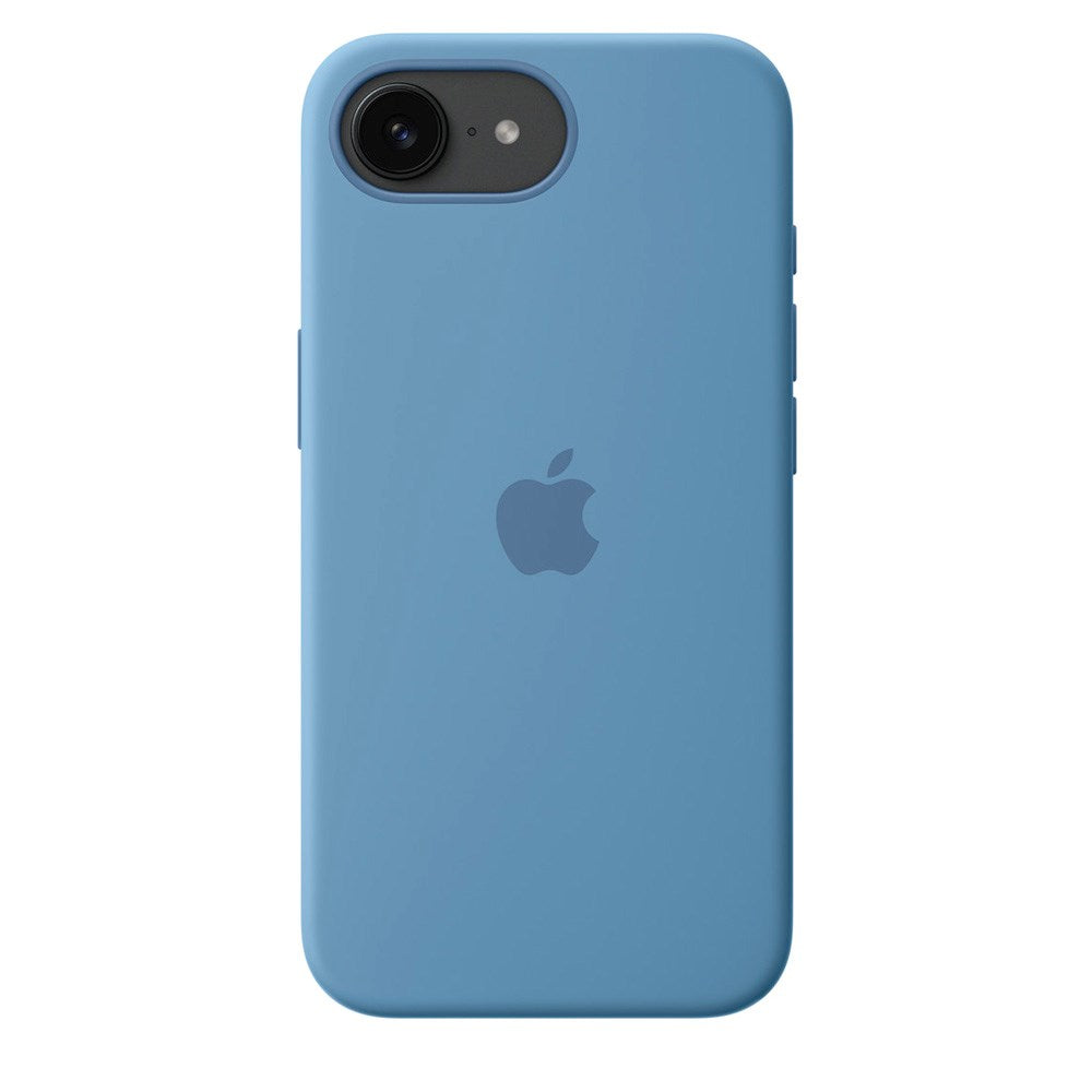 Original Apple iPhone 16e Silicone Case - Winter Blue (MD3Q4ZM/A)