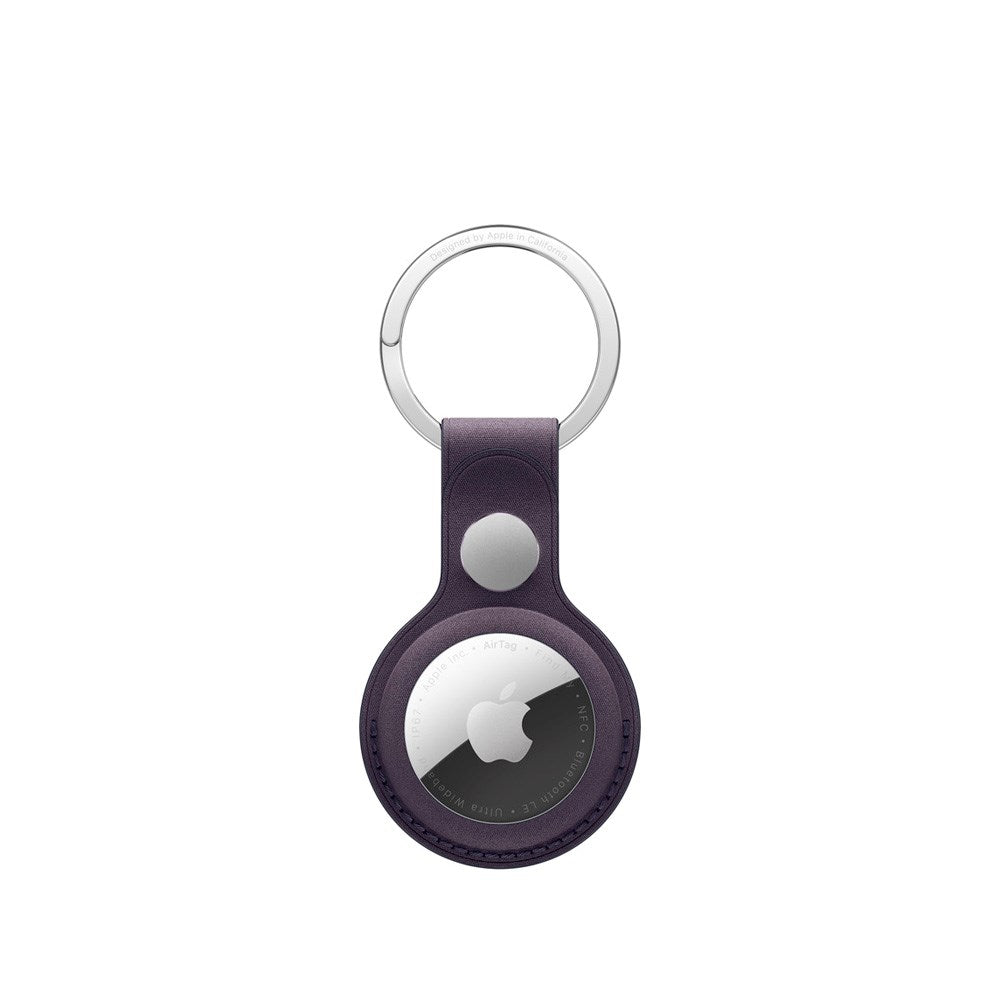 Original Apple AirTag 1. & 2. Gen. FineWoven Key Ring - Midnight Purple (MGG04ZM/A)