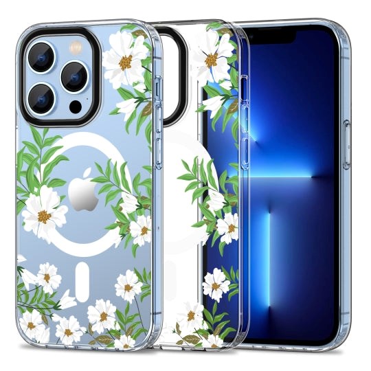 iPhone 13 Pro Tech-Protect MagMood Case - MagSafe Compatible - Spring Daisy