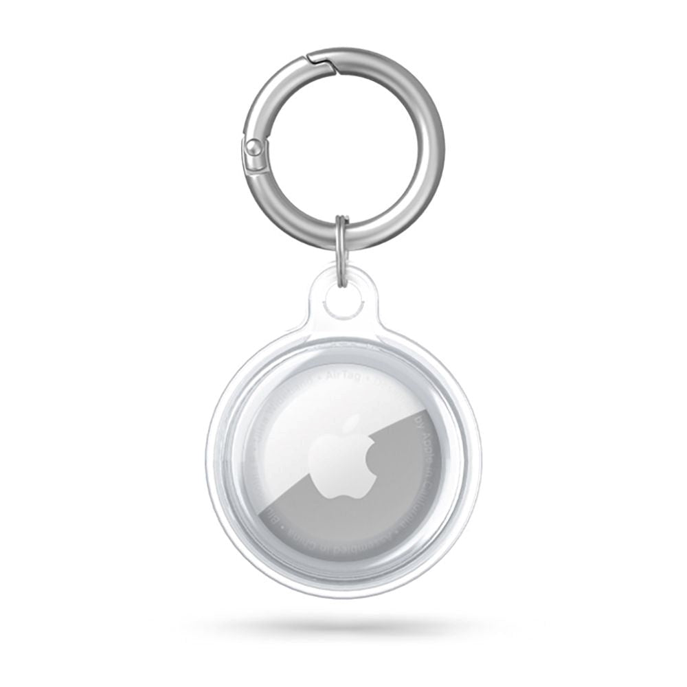 Tech-Protect Icon AirTag 1. & 2. Gen. Silicone Case w. Keychain - Transparent