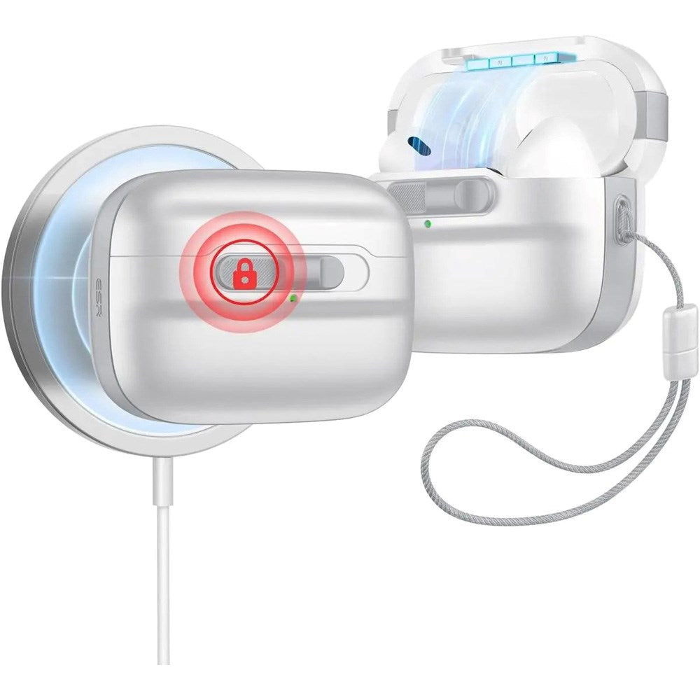 ESR AirPods Pro (1st & 2nd Gen) HaloLock Pulse Case - MagSafe Compatible - White