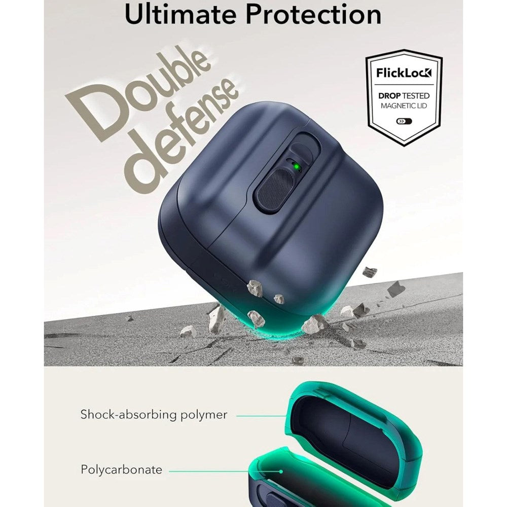 ESR AirPods (4th Gen) HaloLock Pulse Case - MagSafe Compatible - Blue