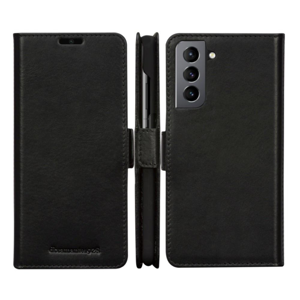 Samsung Galaxy S21+ (Plus) dbramante1928 Lynge Genuine Leather Magnet Case - Black