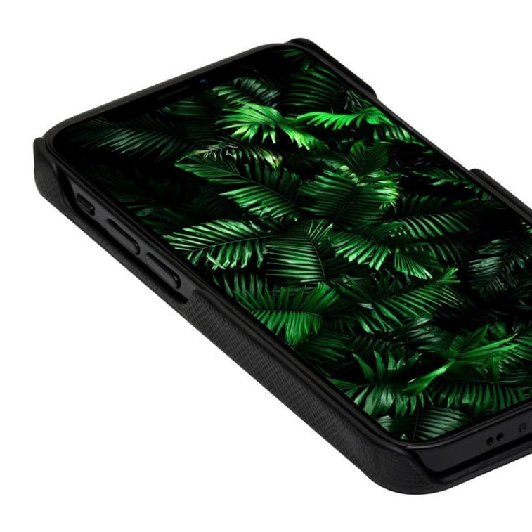 dbramante1928 Fashion New York iPhone 12 Mini Leather Magnetic Wallet Case - Night Black