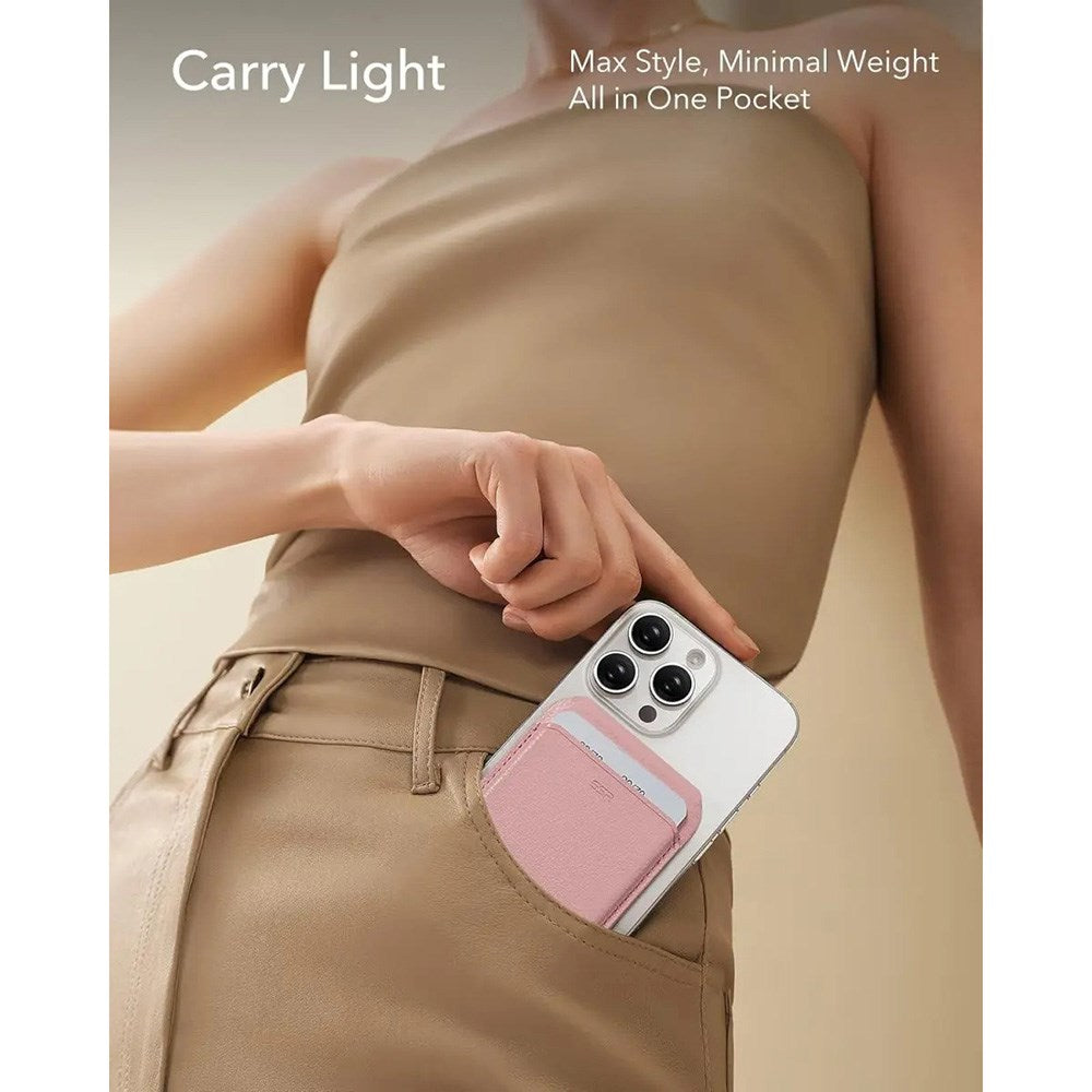 ESR Aura Wallet Magnetic Card Holder with Stand Function - Pink