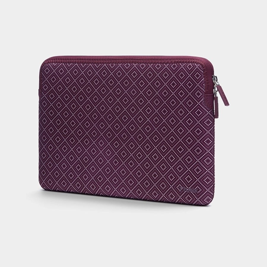 Trunk Neoprene Sleeve for Laptop 13" (30.5 x 22 x 2 cm) - Wine Red Rhombe