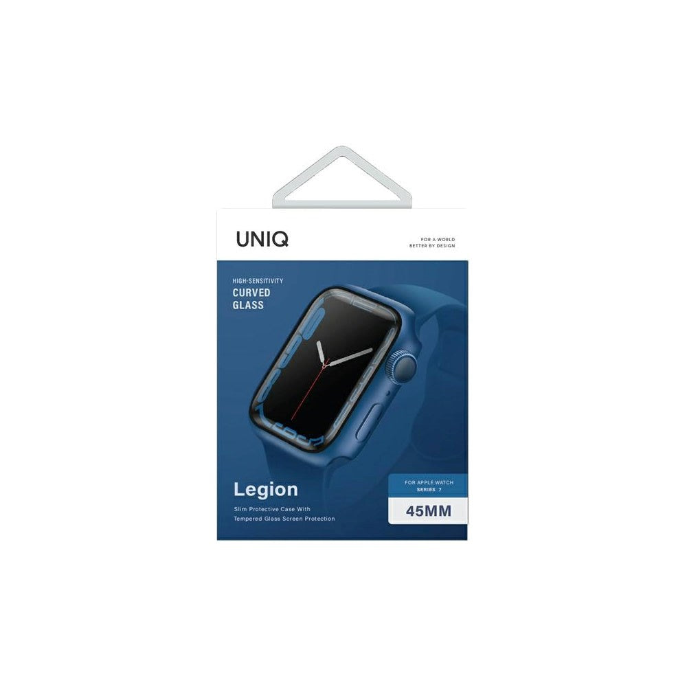 Apple Watch 7 45mm UNIQ Legion Screen Protector & Case - Blue
