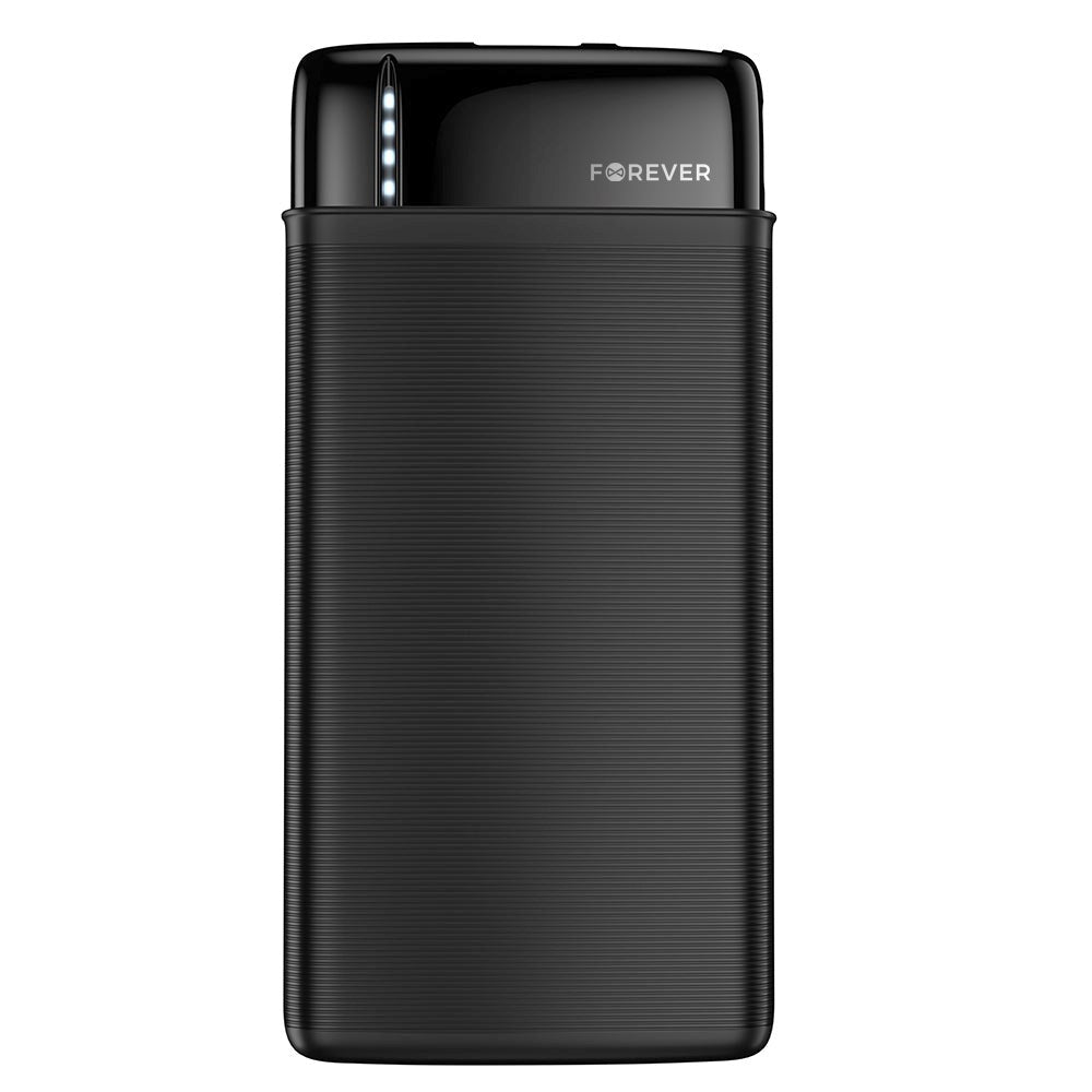 Forever Travel Battery PowerBank 20.000 mAh w. 2 x USB-A - Black