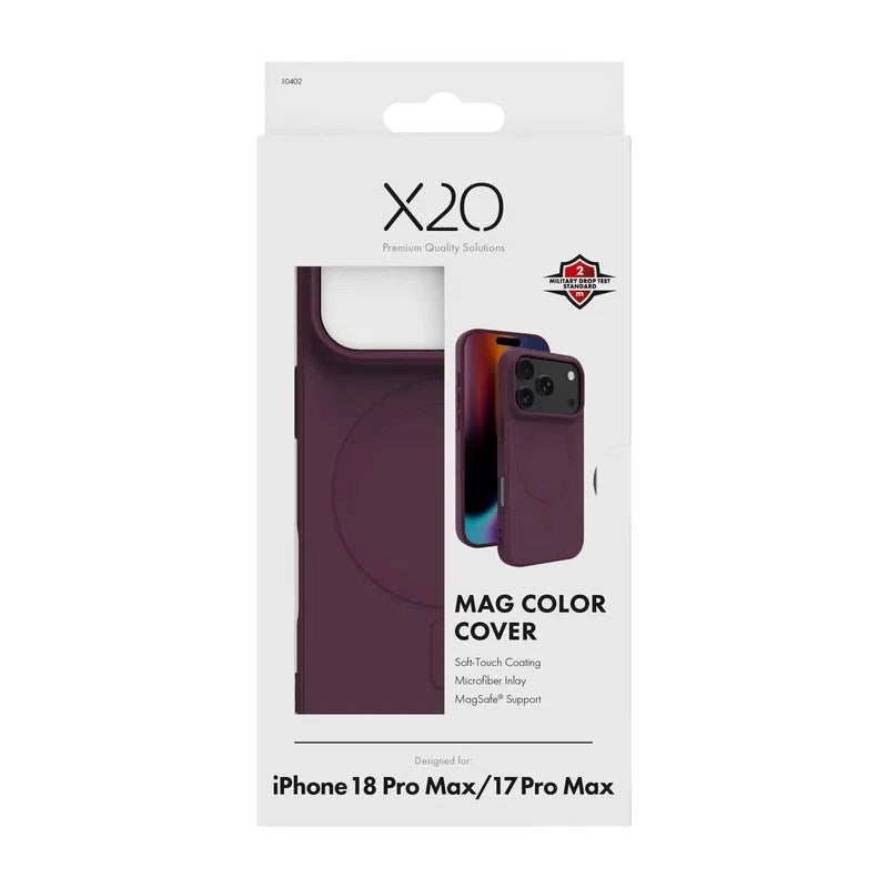 iPhone 18 Pro Max / 17 Pro Max X2O Mag Color Case - MagSafe Compatible - Purple