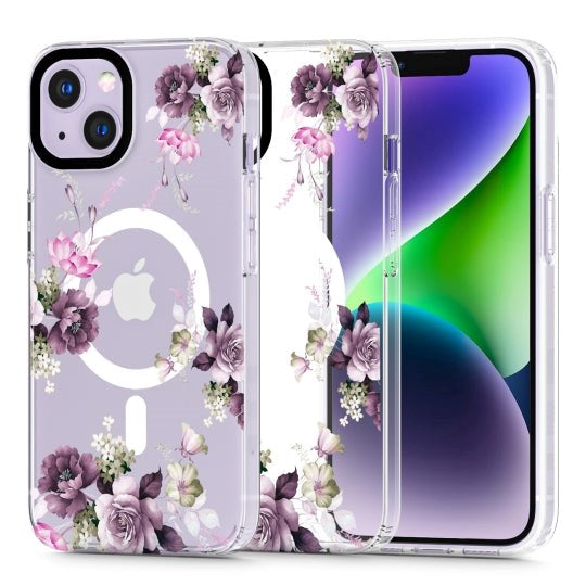 iPhone 14 Tech-Protect MagMood Case - MagSafe Compatible - Spring Floral