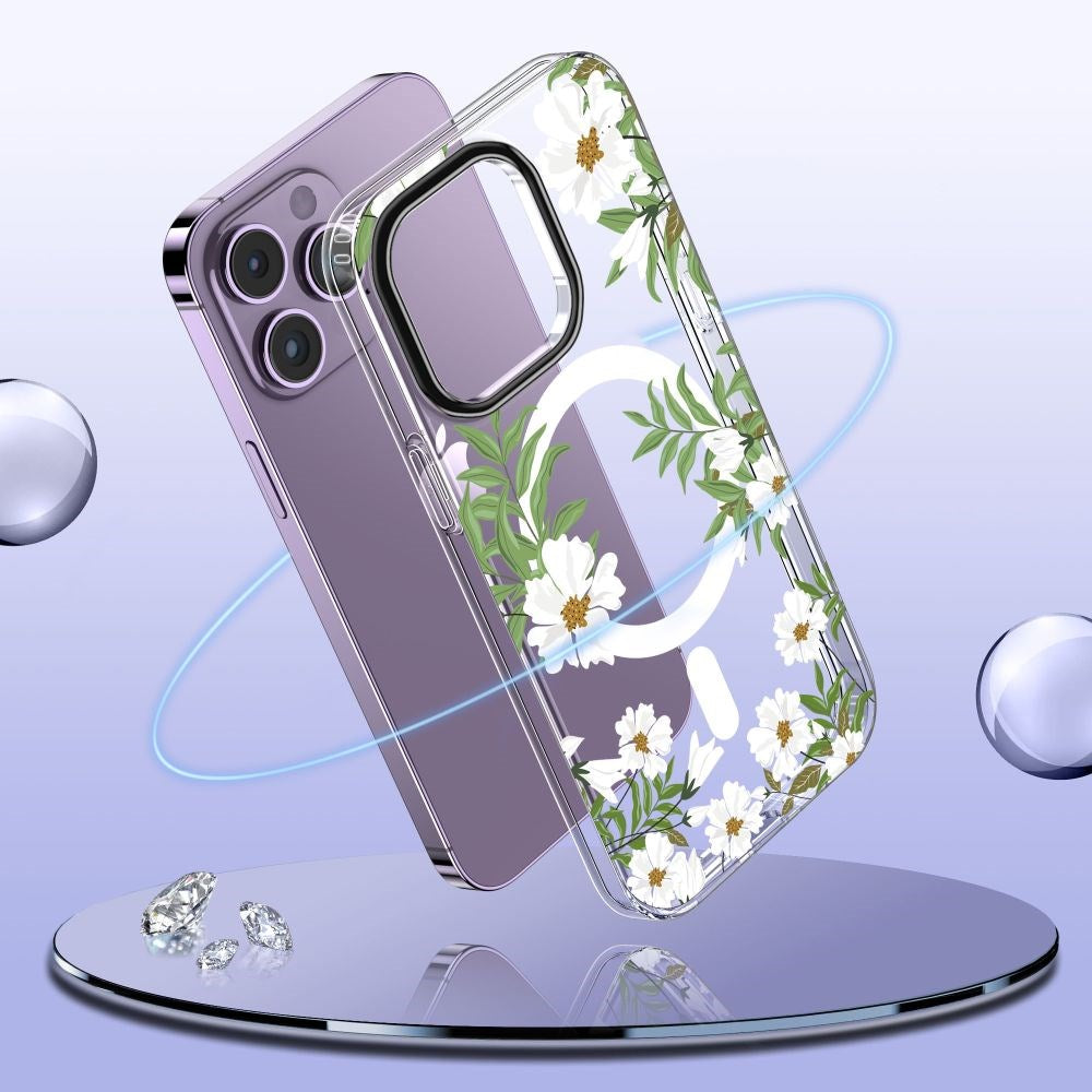 iPhone 11 Tech-Protect MagMood Case - MagSafe Compatible - Spring Daisy