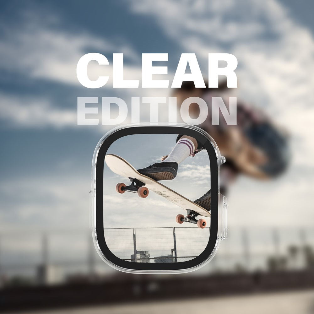 PanzerGlass Apple Watch Ultra 3/2/1 (49mm) Snappie Full Body Slim Case with Built-in Screen Protector - Transparent