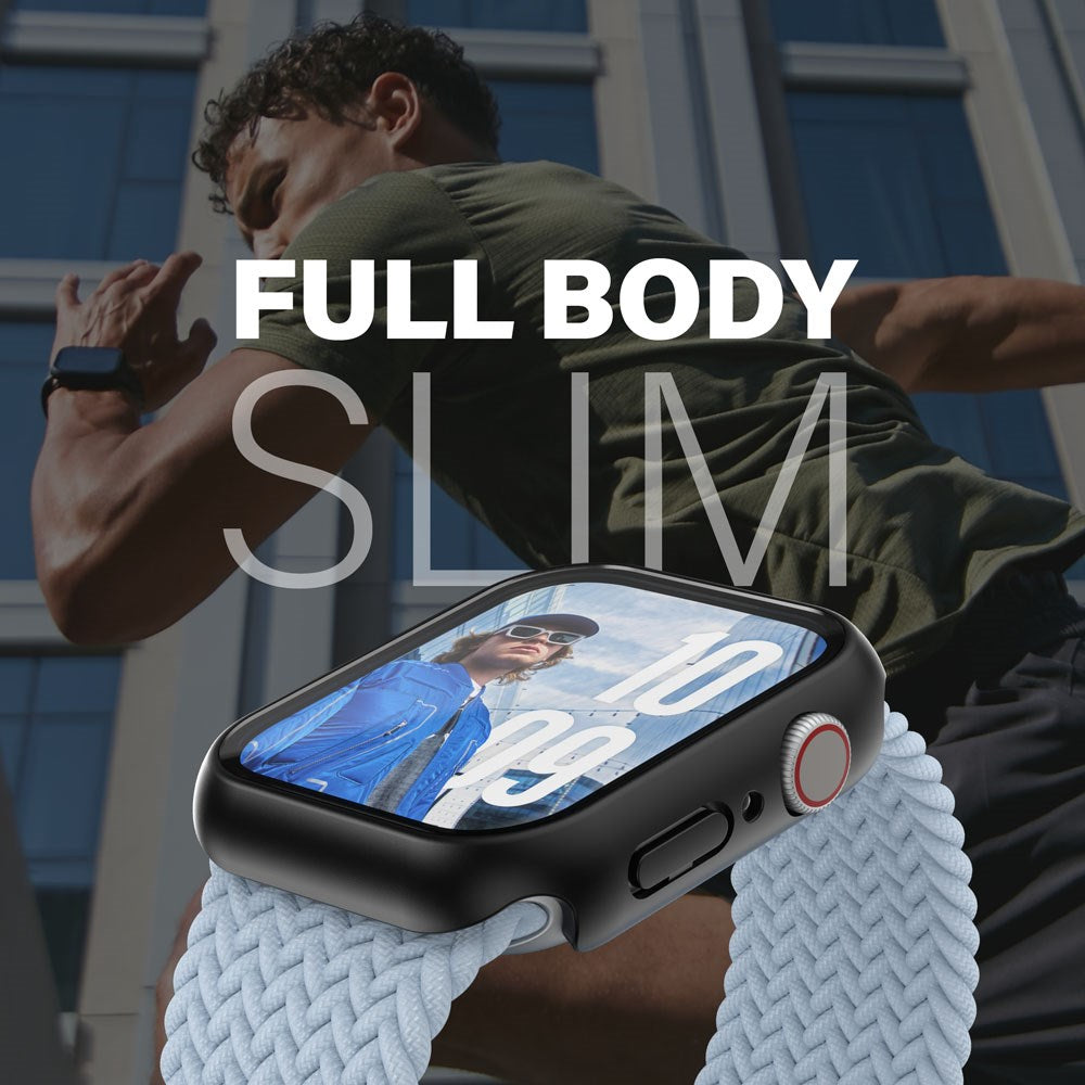 PanzerGlass Apple Watch 11 / 10 (46mm) Snappie Full Body Slim Case with Built-in Screen Protector - Black