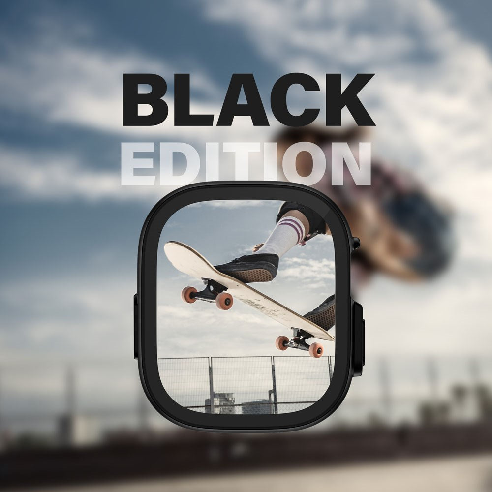 PanzerGlass Apple Watch Ultra 3/2/1 (49mm) Snappie Full Body Slim Case with Built-in Screen Protector - Black