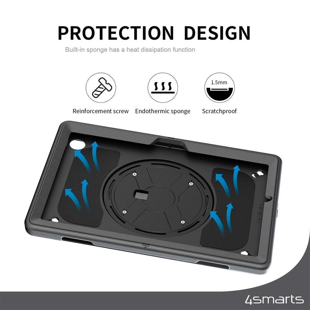 Samsung Galaxy Tab S10 FE / S9 FE 4smarts Rugged Tablet Case GRIP - Black