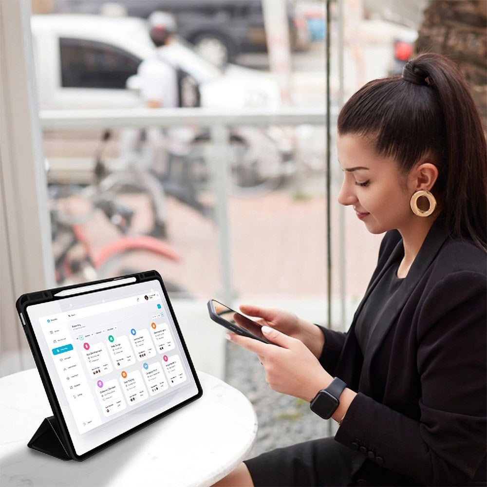 iPad Pro 11" (2025 / 2024) 4smarts Basic Folio Case w. Pen Holder - Black