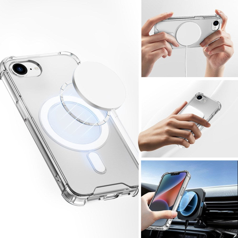 iPhone 16e 4smarts Ibiza Hybrid Case - MagSafe Compatible - Transparent