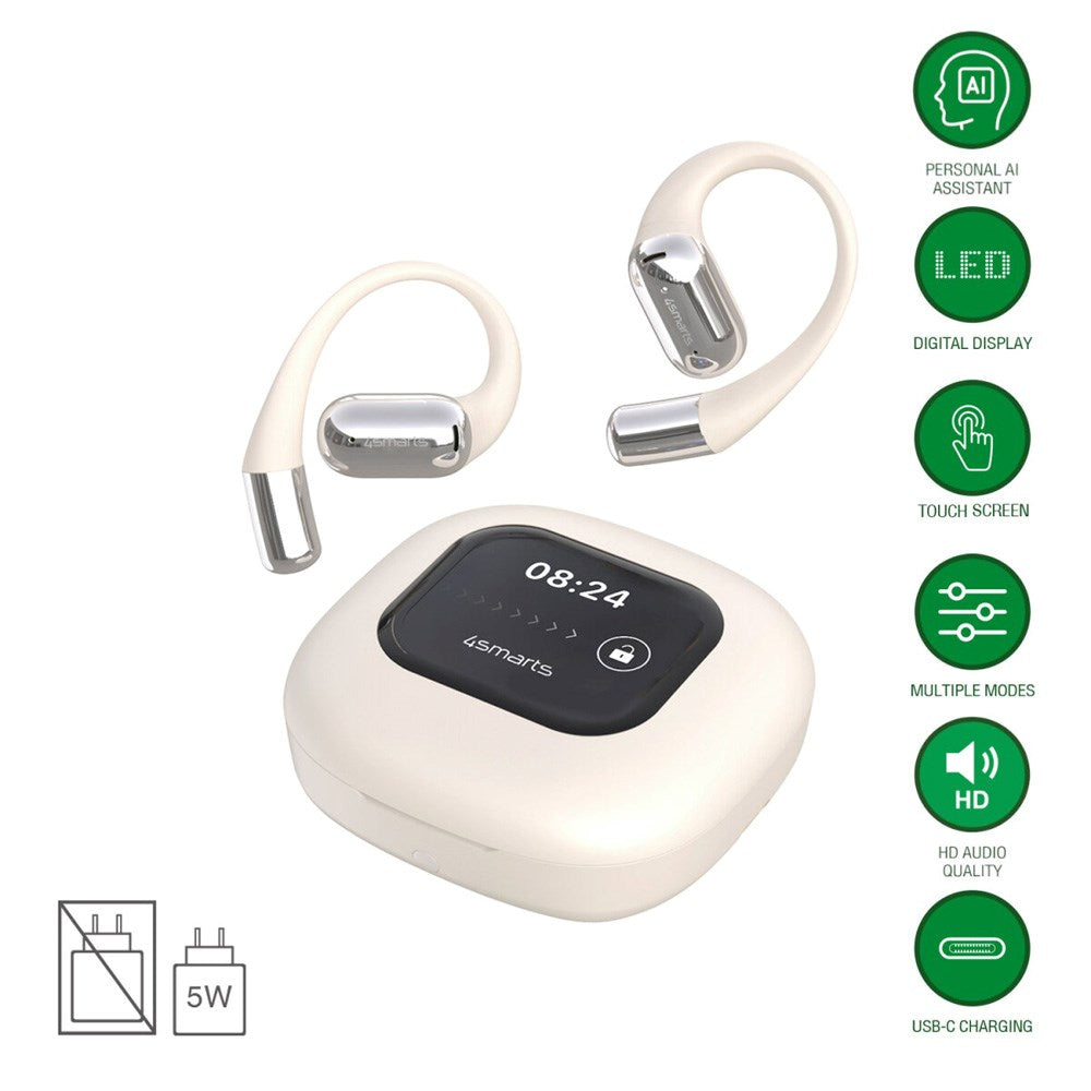 4Smarts Open-Ear True Wireless SkyBuds Headset - Beige