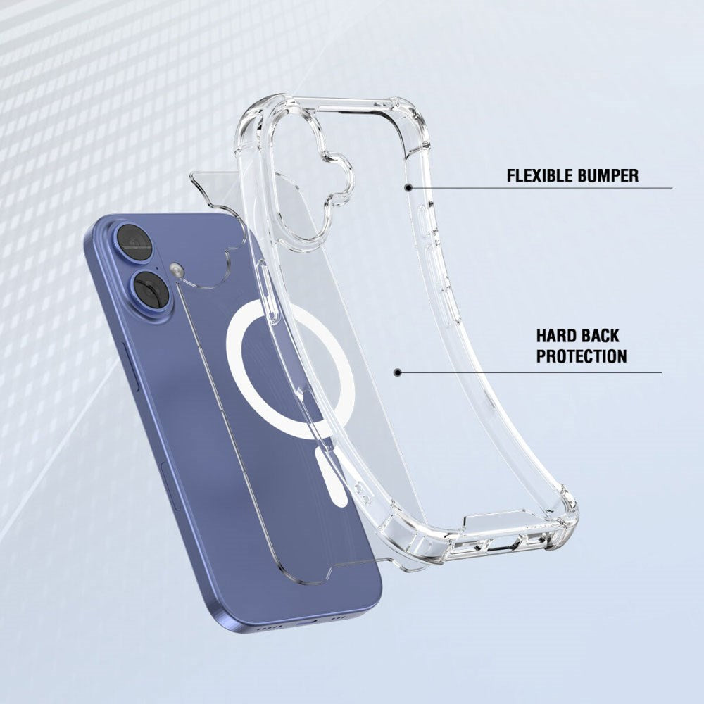 iPhone 17 4Smarts IBIZA Hybrid Case - MagSafe Compatible - Transparent