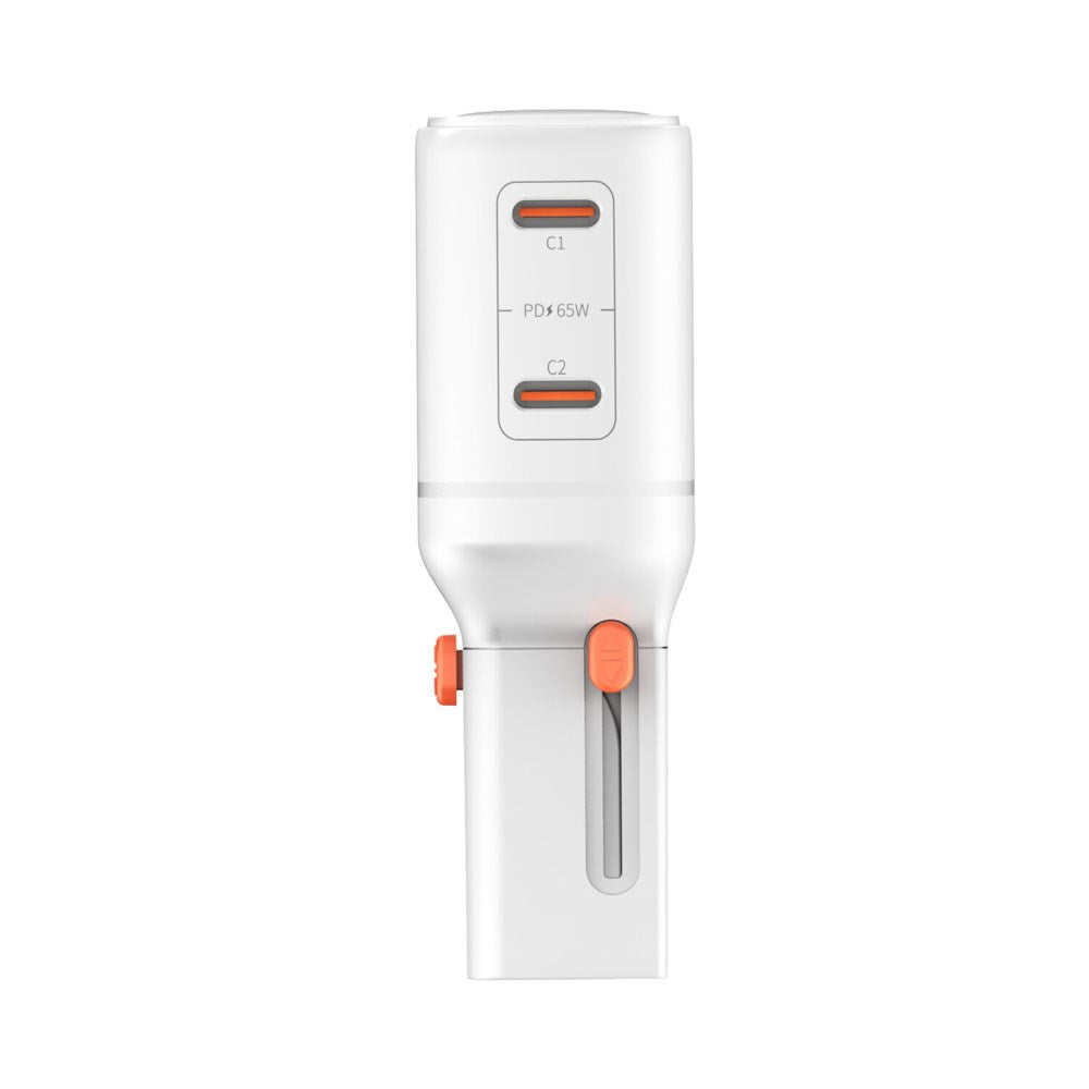4smarts 65W Travel Adapter for EU/UK/US/AUS with 2 x USB-C & 1 x USB-A Adapter - White