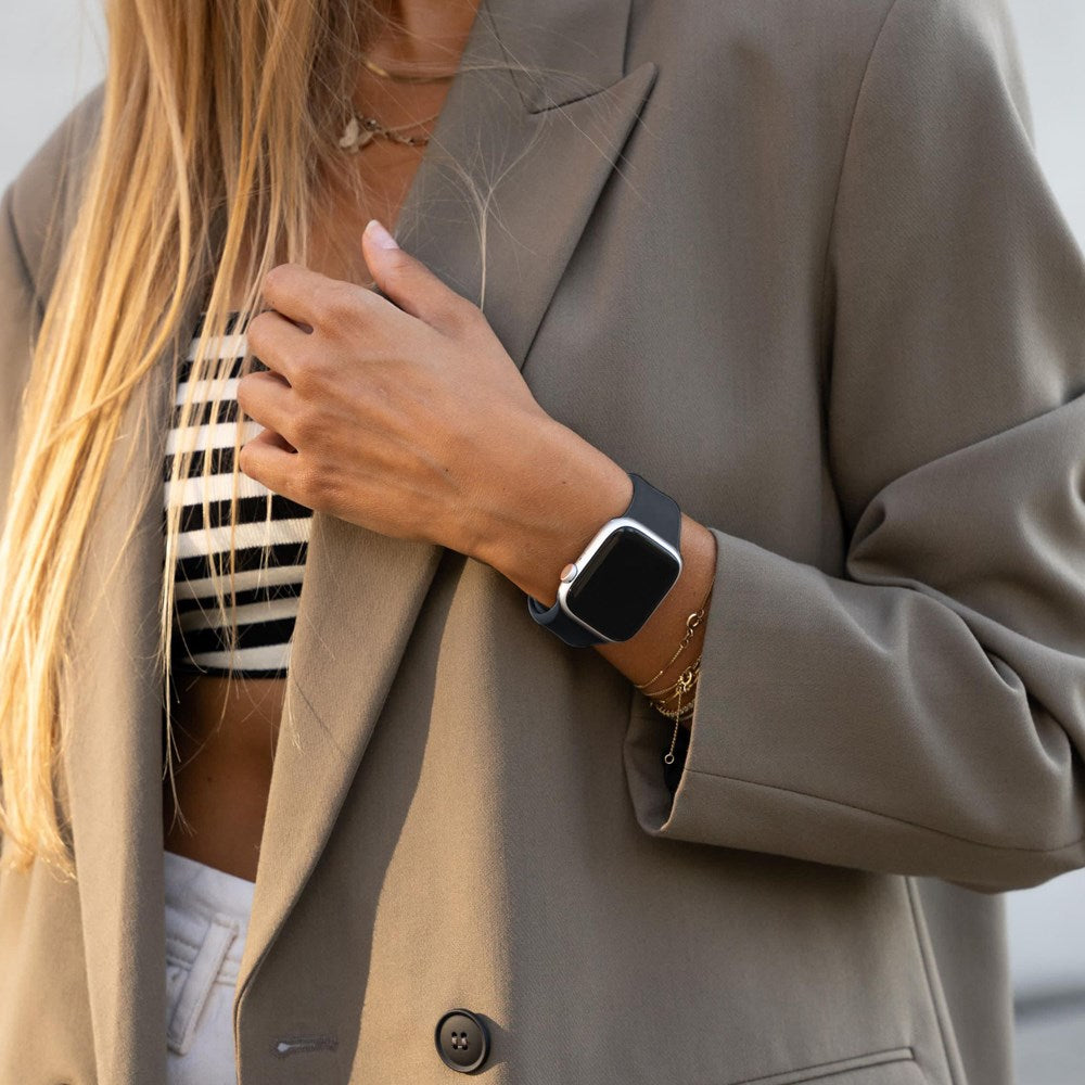 Vonmählen Apple Watch (42/44/SE/45/46/49mm) Classic Band 2 Recycled Silicone Strap - Dark Blue