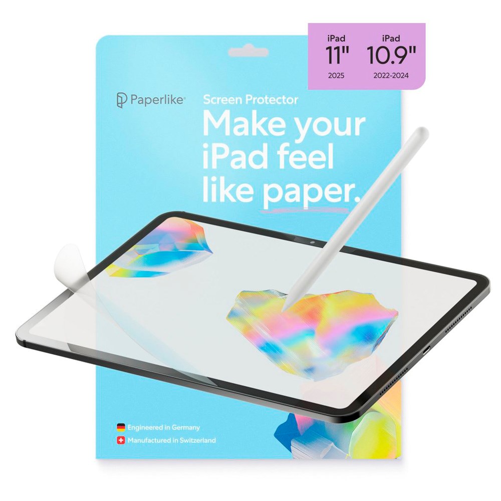 iPad 11" (2025) / 10.9" (2024 / 2022) Paperlike 3 Screen Protector - 2 pcs - Transparent