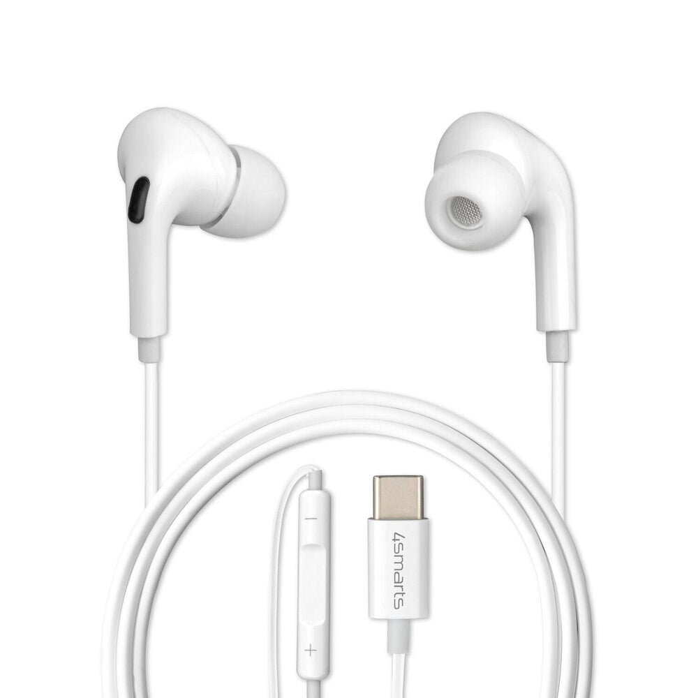 4smarts Melody Digital Basic Headphones with USB-C Cable - White