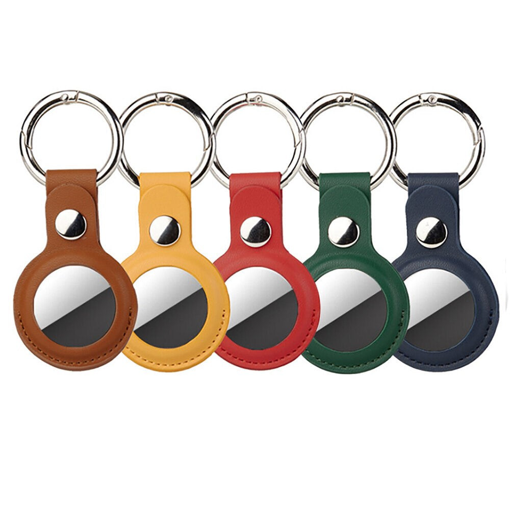 4smarts AirTag Faux Leather Case with Keychain - 5 pcs. - Multi