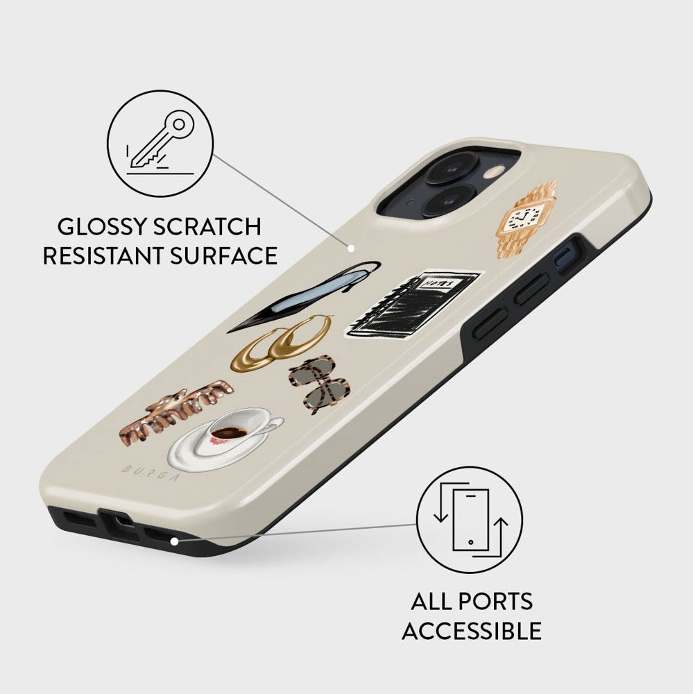 Burga iPhone 15 Tough Fashion Case - Boss Babe