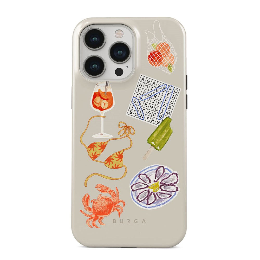 Burga iPhone 14 Pro Tough Fashion Case - Seaside Muse