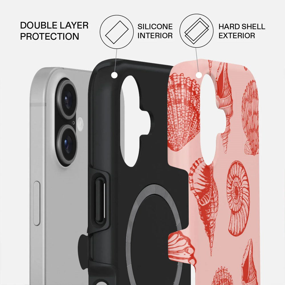 Burga iPhone 17 Tough Fashion Case - MagSafe Compatible - Coastal Treasure