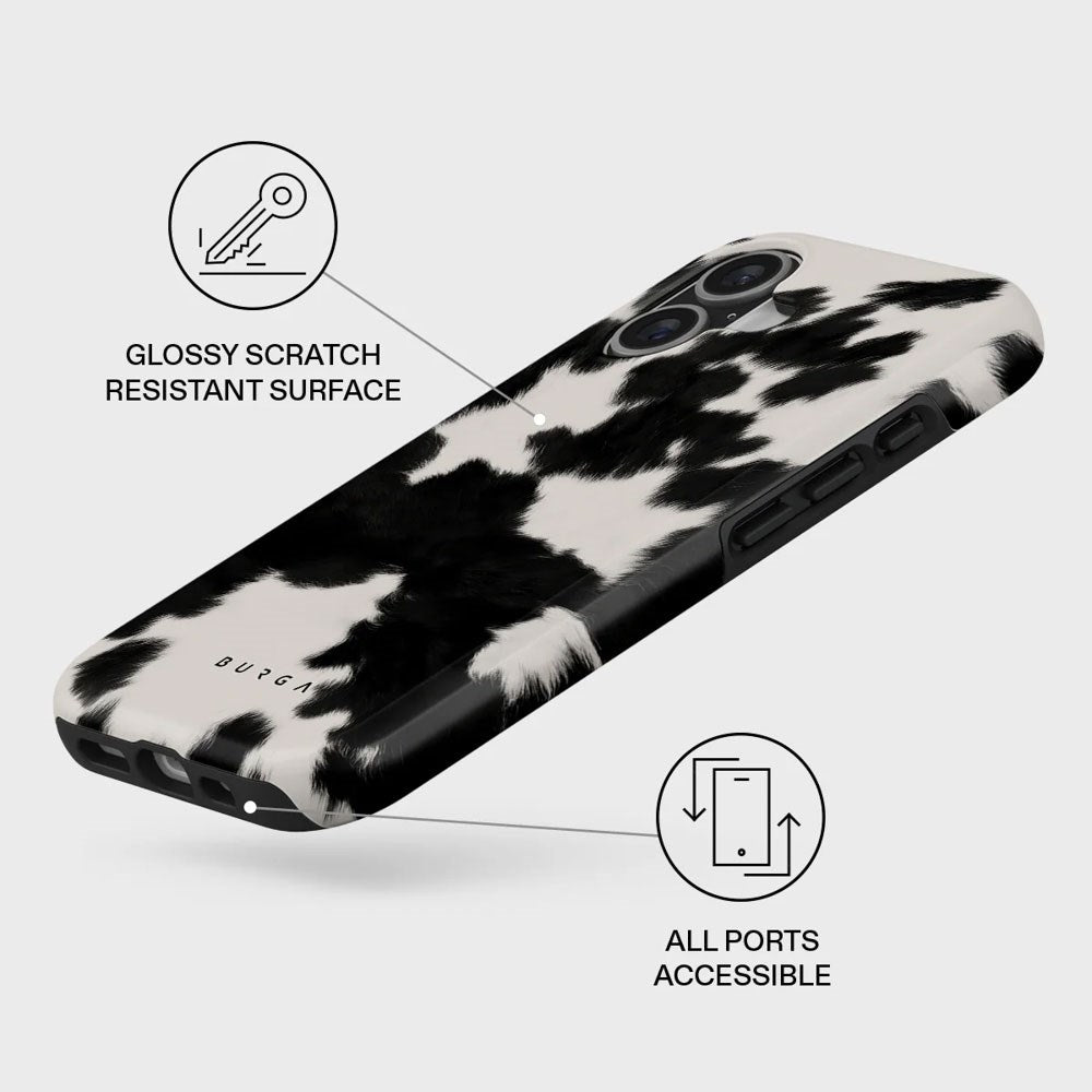 Burga iPhone 17 Tough Fashion Case - MagSafe Compatible - Achromatic