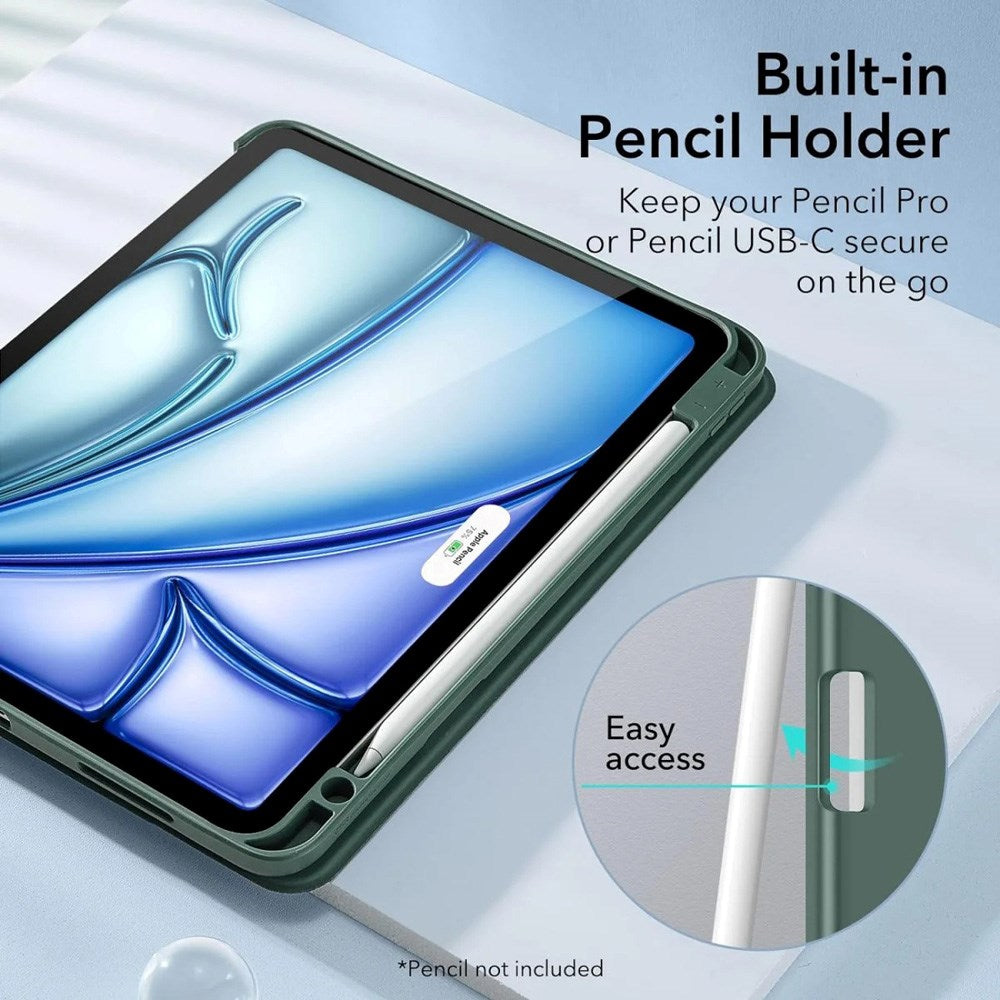 ESR iPad Air 11" (2025 / 2024) / Air 10.9" (2022 / 2020) Rebound Pencil Flip Case - Green