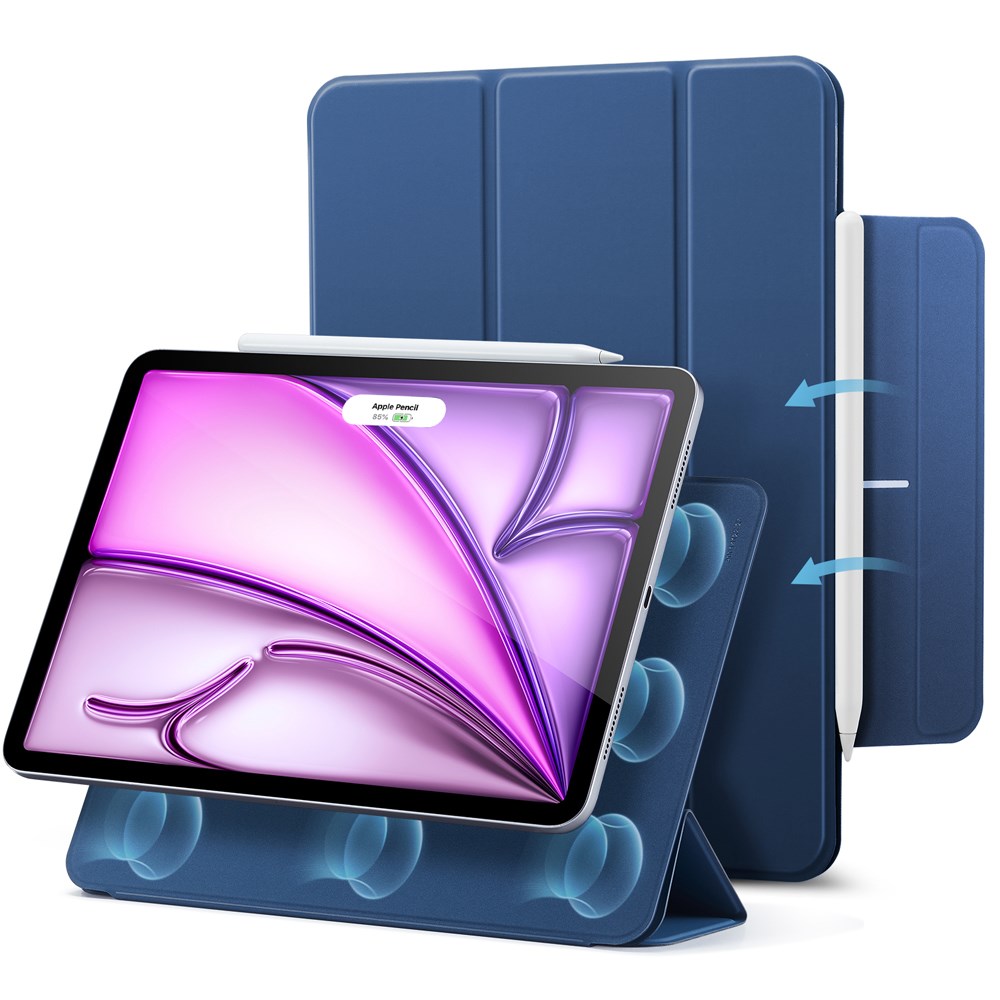 ESR iPad Air 13" (2026 / 2025 / 2024) Rebound Magnetic Flip Case - Blue