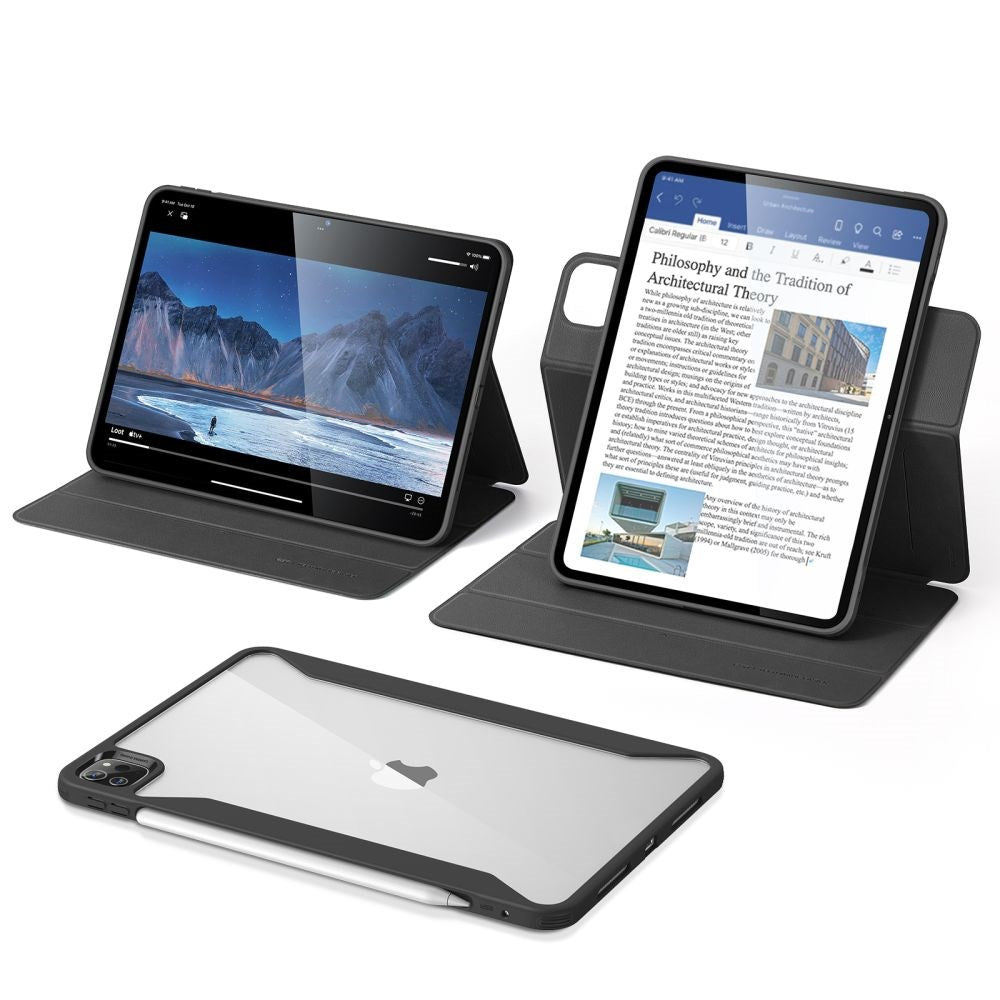 iPad Pro 11" (2025 / 2024) ESR Rebound Hybrid Flip Case - Black