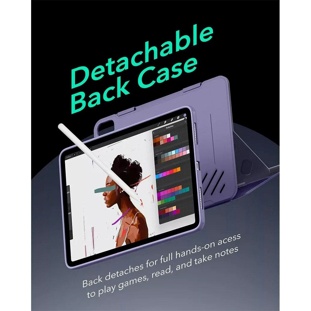 ESR iPad Air 13" (2025 / 2024) Shift Flip Case with Removable Back Case - Purple