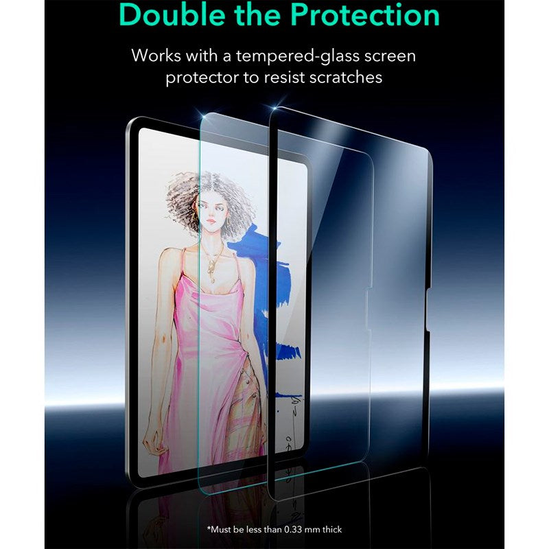 ESR iPad Pro 11" (2024) Magnetic Paper Feel Screen Protector - Matte / Transparent