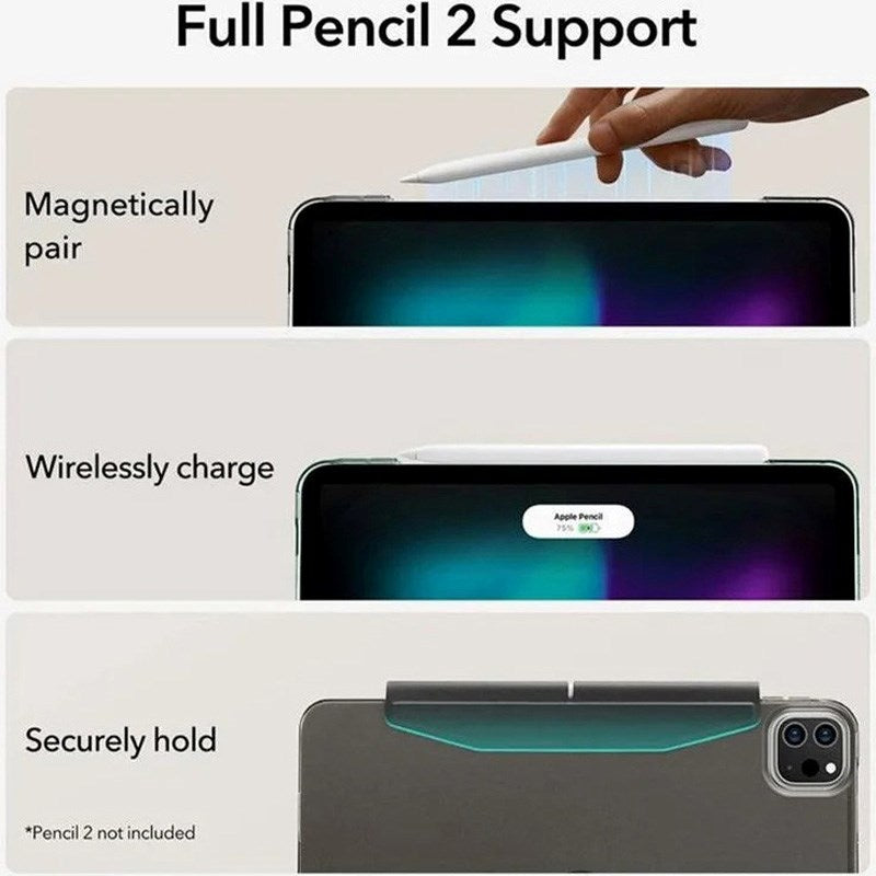 iPad Pro 13" (2025 / 2024) ESR Ascend Flip Case Tri-Fold - Black