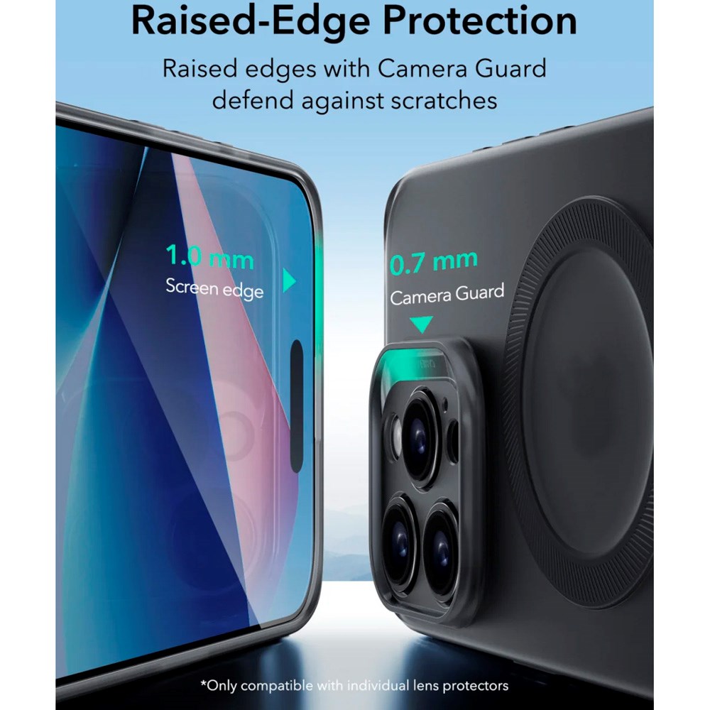 ESR iPhone 16 Pro Zero Clear Flexible Plastic Case - MagSafe Compatible - Matte Black